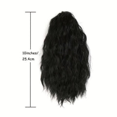 Short Curly Wavy Drawstring Ponytail Synthetic Clip In Hair Extensions