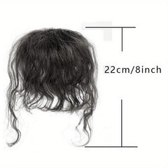 Curly Human Hair Bangs With Sideburns Clip In Extensions