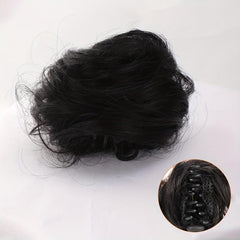 Cosplay Claw Ponytail Messy Bun Donut Curly Hair Clip High Temperature Fiber