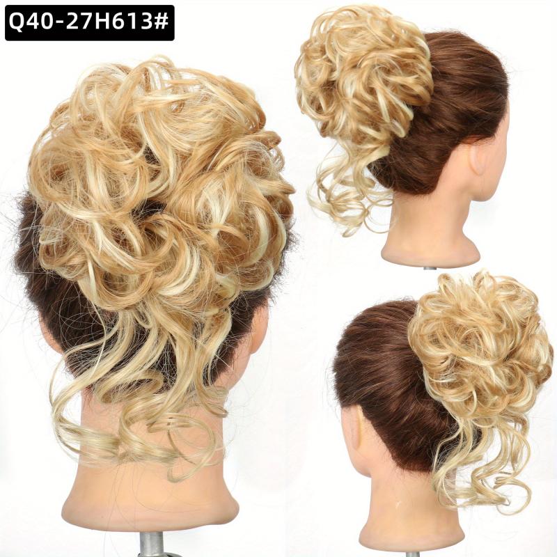 Messy Bun Hair Piece Tousled Updo Hair Bun Extensions