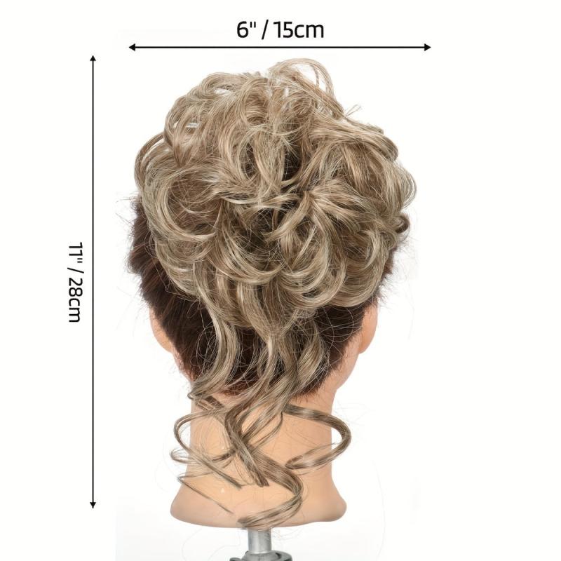 Messy Bun Hair Piece Tousled Updo Hair Bun Extensions