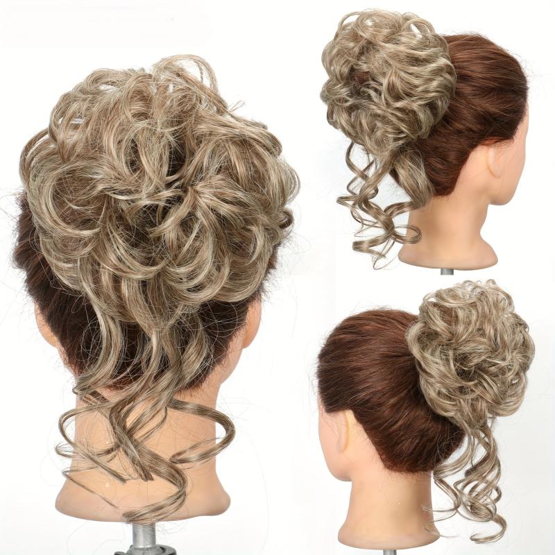 Messy Bun Hair Piece Tousled Updo Hair Bun Extensions