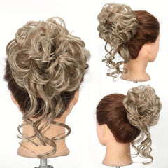 Messy Bun Hair Piece Tousled Updo Hair Bun Extensions