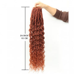 Pre-looped Long Goddess Locs Crochet Hair 60 Faux Locs Crochet Hair
