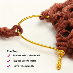 Pre-looped Long Goddess Locs Crochet Hair 60 Faux Locs Crochet Hair