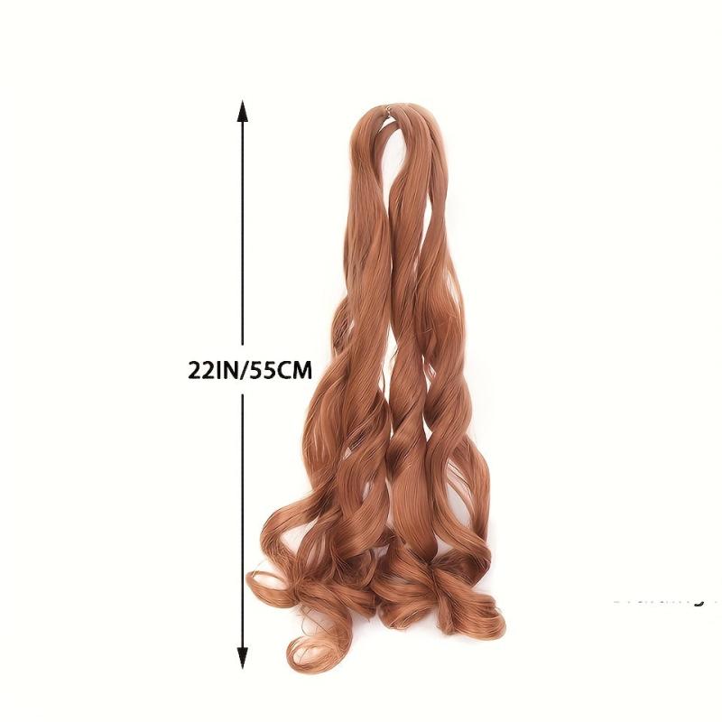 Crochet Braids Ponytail Hair Extensions French Curl Braiding Hair