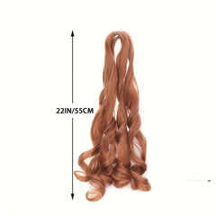 Crochet Braids Ponytail Hair Extensions French Curl Braiding Hair