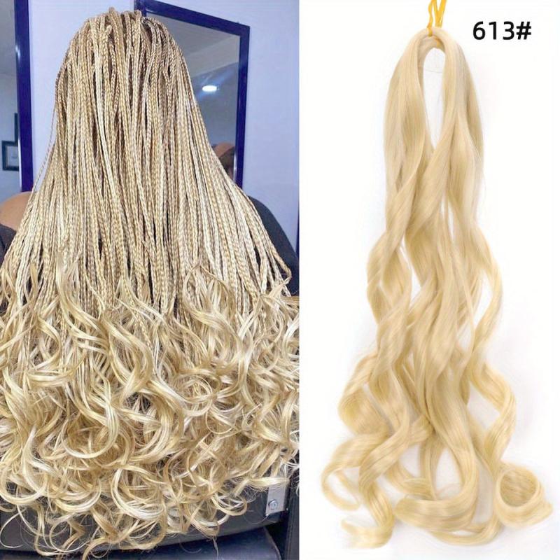 Crochet Braids Ponytail Hair Extensions French Curl Braiding Hair