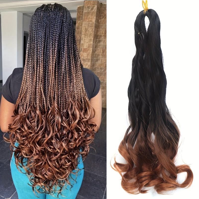 Crochet Braids Ponytail Hair Extensions French Curl Braiding Hair