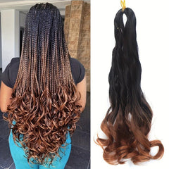 Crochet Braids Ponytail Hair Extensions French Curl Braiding Hair