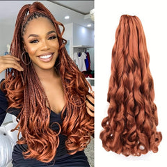 Crochet Braids Ponytail Hair Extensions French Curl Braiding Hair