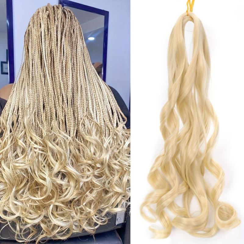 Crochet Braids Ponytail Hair Extensions French Curl Braiding Hair