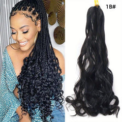 Crochet Braids Ponytail Hair Extensions French Curl Braiding Hair