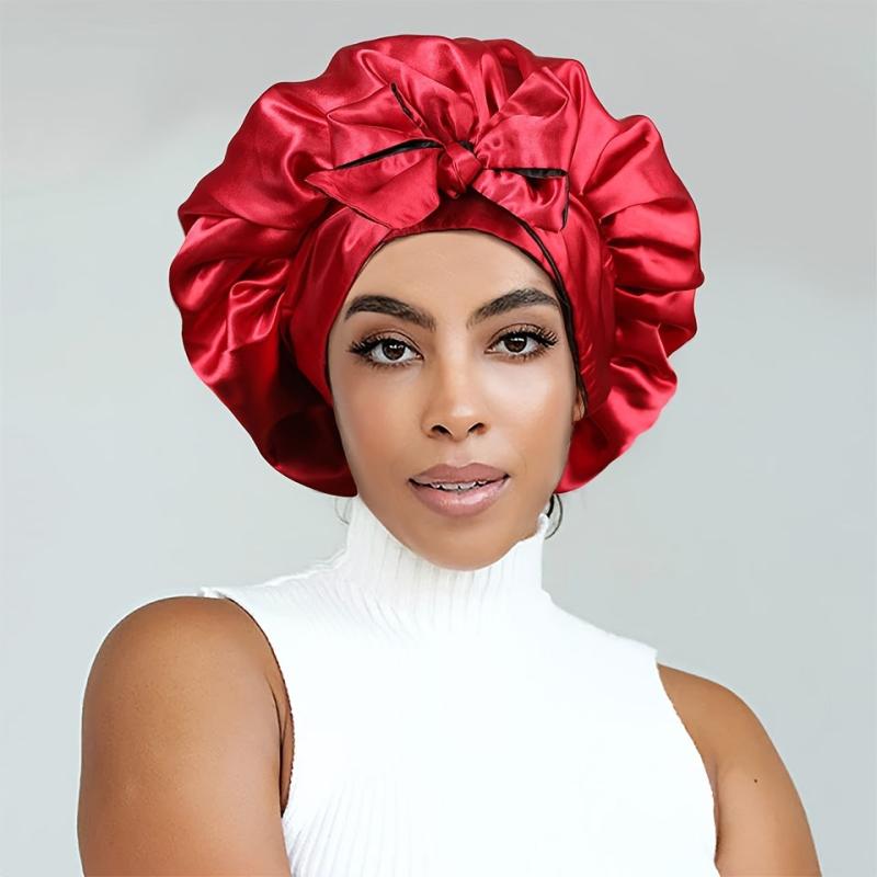 Satin Silk Hair Wrap for Women and Girls Soft Hair Bonnet