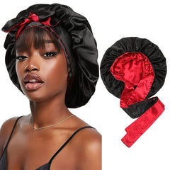 Satin Silk Hair Wrap for Women and Girls Soft Hair Bonnet