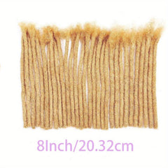30 Pcs 6-18 Inch Real Human Hair Afro Kinkys Bulk Dreadlock Extensions