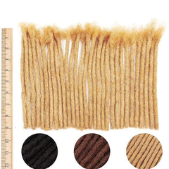 30 Pcs 6-18 Inch Real Human Hair Afro Kinkys Bulk Dreadlock Extensions