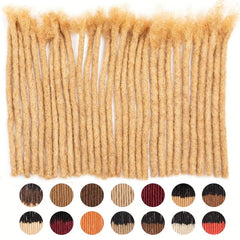 30 Pcs 6-18 Inch Real Human Hair Afro Kinkys Bulk Dreadlock Extensions