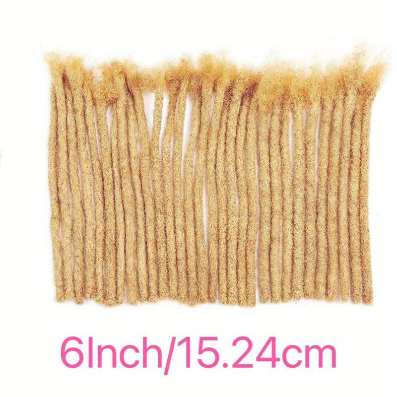 30 Pcs 6-18 Inch Real Human Hair Afro Kinkys Bulk Dreadlock Extensions
