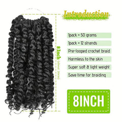 Passion Twist Crochet Hair 20-32cm Pre Twisted Short Extensions