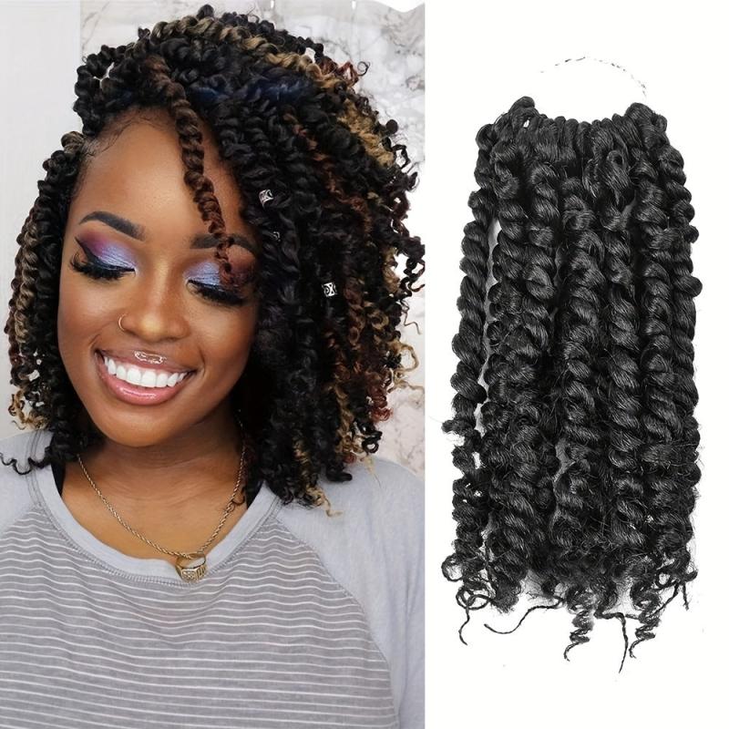 Passion Twist Crochet Hair 20-32cm Pre Twisted Short Extensions