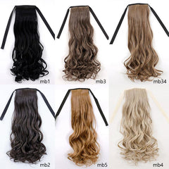 Stylish Net Red Ponytail Wig Long Curly Hair