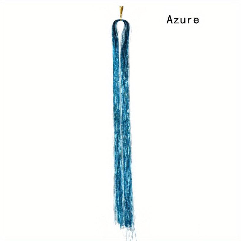 84 Cm Hair Tinsel Kit - Glitter Hair Extensions - 13 Colors