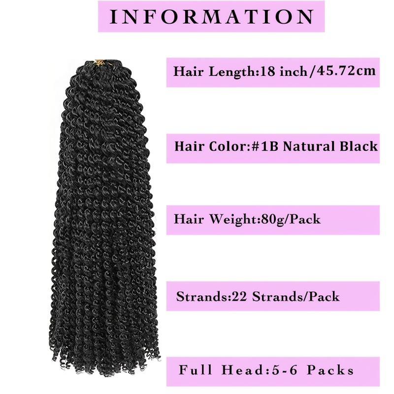 Passion Twist Hair 45 72 Cm 1 Pack Water Wave Crochet Hair for Women