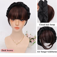 Synthetic Hair Bangs with Headband for Daily Use