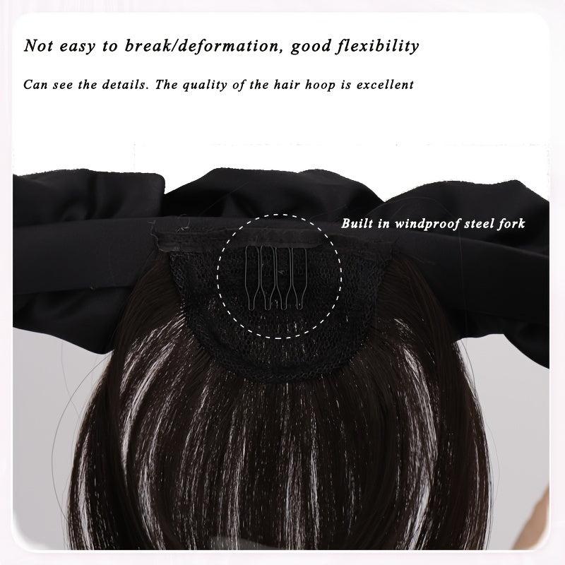 Synthetic Hair Bangs with Headband for Daily Use