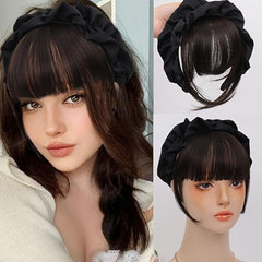 Synthetic Hair Bangs with Headband for Daily Use