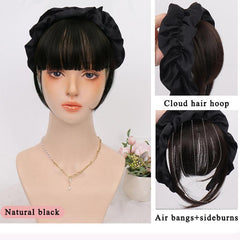 Synthetic Hair Bangs with Headband for Daily Use