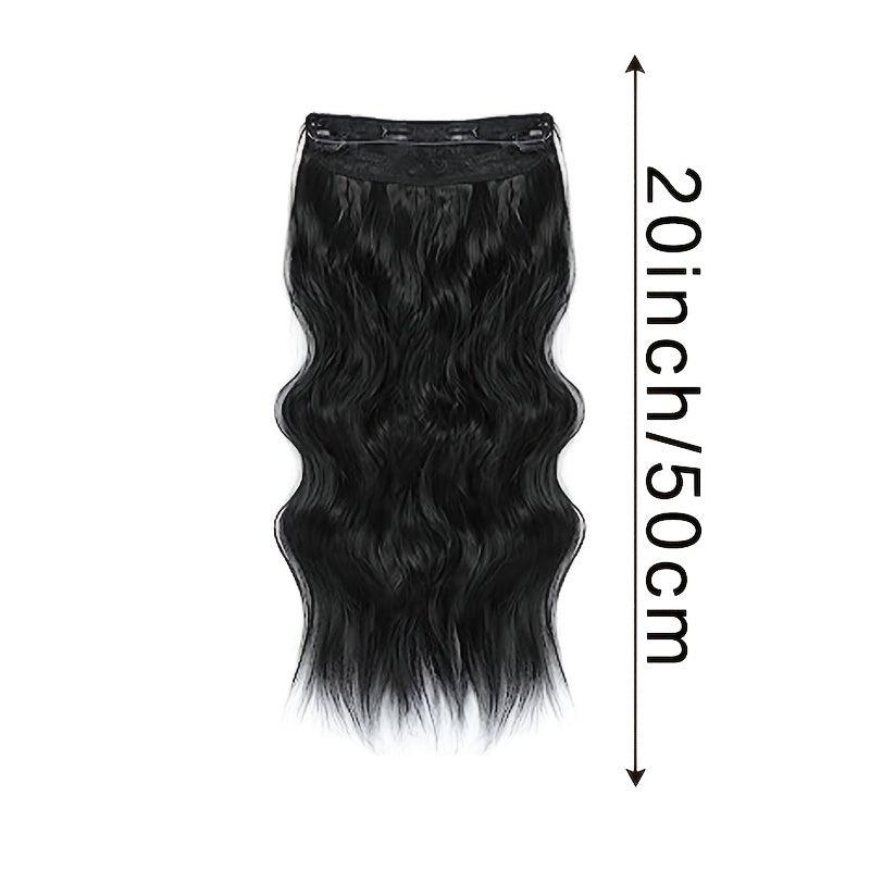 Invisible Wire Hair Extensions Long Wavy Secret Hairpiece