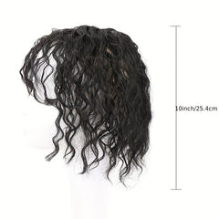 Curly Topper With Hair Bangs Synthetic Clip In Hair Extensions For Women