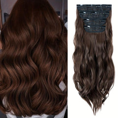 4Pcs Wavy Clip-In Hair Extensions 22in 180g