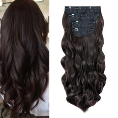 4Pcs Wavy Clip-In Hair Extensions 22in 180g