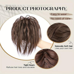 Wavy Curly Chignon Hair Bun Claw Clip In Hair Bun Extension