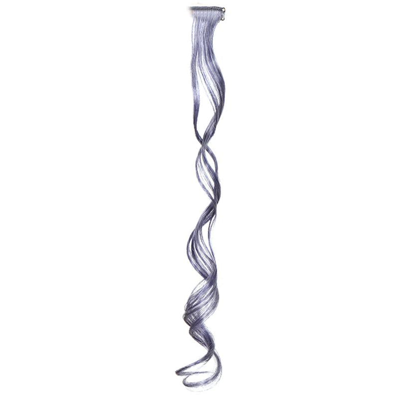 Y2K Long Curly Hair Extensions Clips Heat Resistant Wavy Colorful Hair for Party