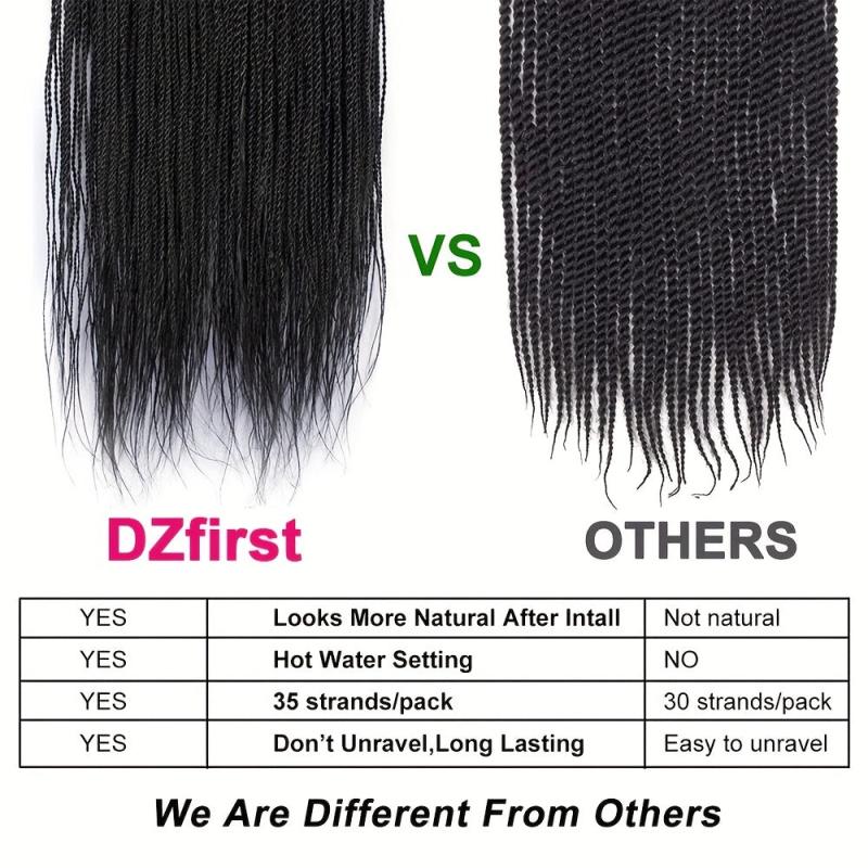 Senegalese Twist Crochet Hair Extensions Pre Looped Braids Hair for Women