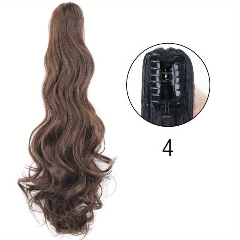 Long Curly Wavy Ponytail Extensions Synthetic Clip In Hair Extensions
