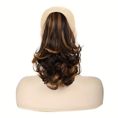 30 48 Cm Short Curly Hair Clip Ponytail Synthetic Hair Extension Updo Wig