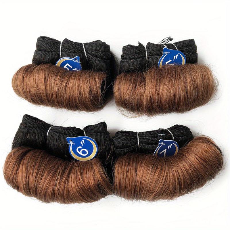 Brazilian Curly Hair Weave Bundles 100 Human Hair 4 Bundles 1B 30 27 Burgundy