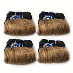 Brazilian Curly Hair Weave Bundles 100 Human Hair 4 Bundles 1B 30 27 Burgundy