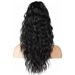 Long Curly Wavy Ponytail Extensions Synthetic Clip In Hair Extensions