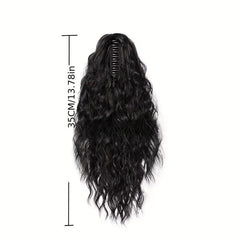 Long Curly Wavy Ponytail Extensions Synthetic Clip In Hair Extensions