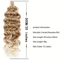 Long Body Wave Synthetic Crochet Hair Extensions for Daily Use
