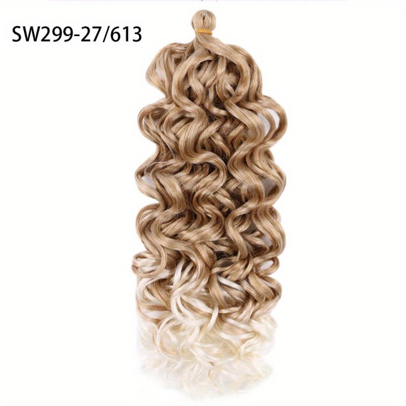 Long Body Wave Synthetic Crochet Hair Extensions for Daily Use