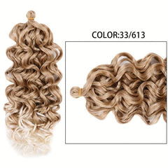 Long Body Wave Synthetic Crochet Hair Extensions for Daily Use