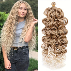 Long Body Wave Synthetic Crochet Hair Extensions for Daily Use
