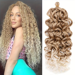 Long Body Wave Synthetic Crochet Hair Extensions for Daily Use
